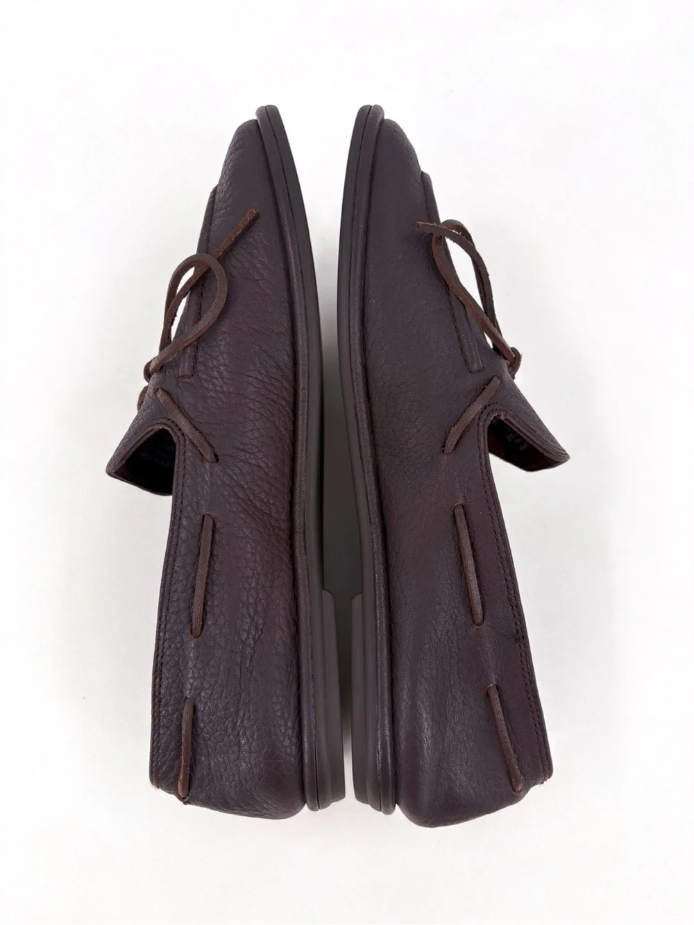 TORY BURCH The Boaty Brown Leather Boat Shoes 6.5